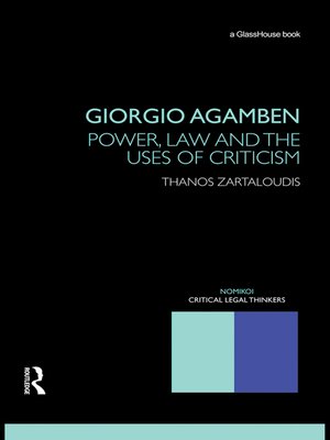 cover image of Giorgio Agamben